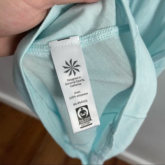 Athleta | Cutout Repetition Tank Baby Blue Athletic Long Workout Size XXS - Picture 5 of 9